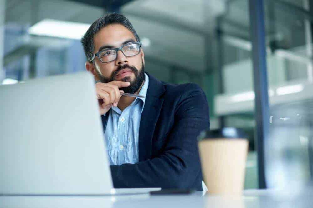 person with new product idea